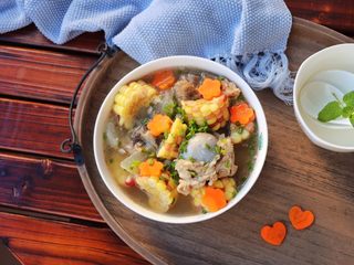 13、筒骨玉米冬瓜汤,成品:特别鲜美