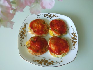 15、米饭鸡蛋鲜虾饼,成品图