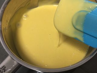 8、什锦果酱蛋糕卷,再用刮刀翻拌均匀。