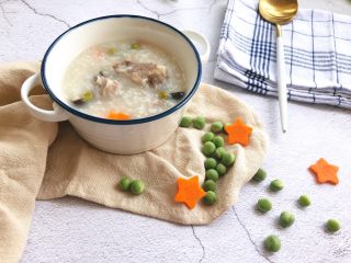 9、杂蔬排骨大米粥（电饭煲版）,非常简单的电饭煲煮粥搞定，省去了小奶锅看火。所有食材放进去交给电饭煲就可以去做其它事情了