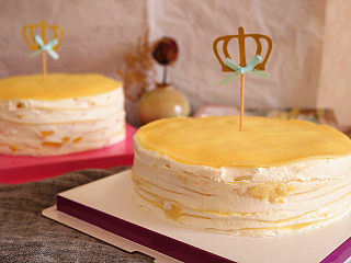 26、芒果千层蛋糕,成品图。