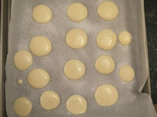 16、新手奶油小西饼——少油少糖,挤入烤盘中。挤什么样子都可以。