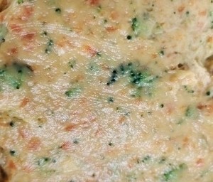 10、西兰花玉米鸡肉糕,直至搅打成泥状