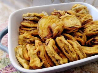 21、炸茄盒,完成。