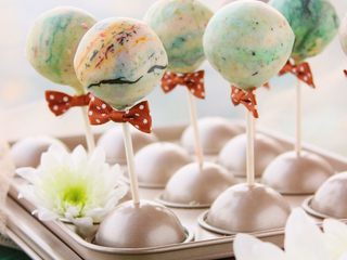 13、星空棒棒糖蛋糕,打上蝴蝶结，送人去咯！