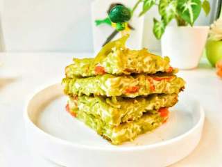 5、宝宝辅食：面条烘蛋,蛋奶香浓郁，嘿嘿，宝宝要开动喽