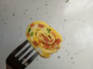 18、辅食计划+火腿葱花厚蛋烧,美味又有颜值的厚蛋烧，小朋友好喜欢，一口一个停不下来。