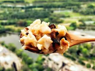 5、宝宝辅食：芋头香菇炊饭,和窗外风景也很配呢(ง •̀_•́)ง