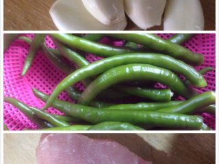1、新蒜泥白肉,准备好食材