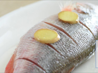 3、鲈鱼娇汤,鱼，腌制15分钟。