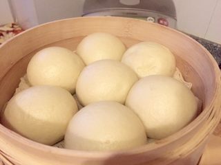 23、豆渣奶香馒头,出锅了。