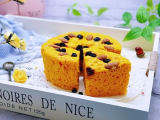 14、南瓜蒸糕,简单易做,营养又美味。