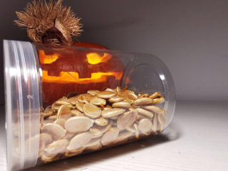 7、万圣节的南瓜派对,南瓜子成品