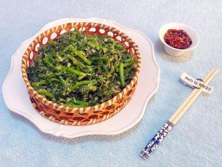 11、粉蒸茼蒿,粉蒸茼蒿既方便又快捷最主要是非常健康的美味