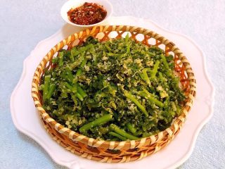 13、粉蒸茼蒿,这道美味适合宴客必备的的拿手小菜噢