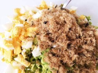 6、小熊牛油果三明治,加入自制肉松(现在市面上肉松层次不一,如果大家要买,尽量选择大品牌并可以看下营养标签哈)