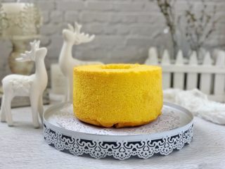 18、 美容养颜、营养健康的南瓜戚风蛋糕,成品图