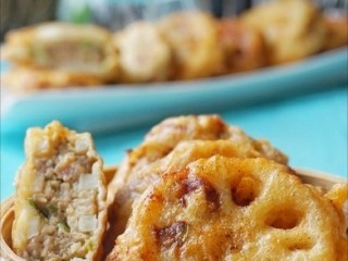 9、香酥藕盒,大功告成