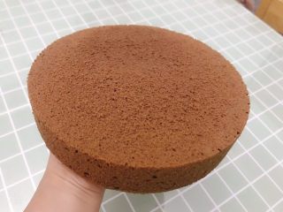 17、8寸巧克力戚风蛋糕????,脱模