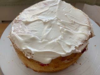 12、12~6 妈妈的生日蛋糕,抹奶油放火龙果