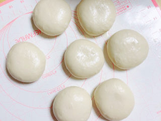 17、梅干菜肉包,将面揉成均匀小面团。