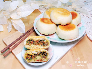 23、梅干菜肉包,外焦里嫩好吃极了！