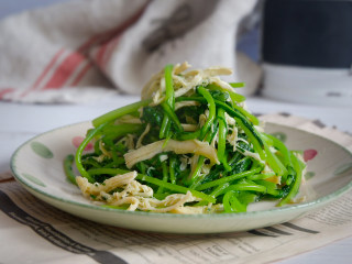 13、茼蒿炒鸡丝,成品图~