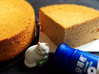 18、酸奶咖啡蛋糕,切开后的蛋糕是不是很有食欲。