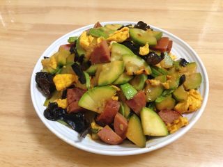 18、西葫芦炒火腿,上菜啦