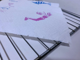 10、烤苹果片,准备一张厨房纸，把浸泡好的苹果，吸干水分；