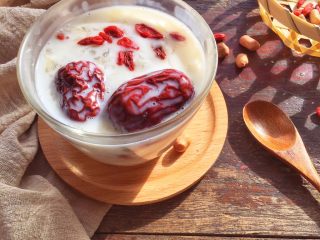 10、宝宝辅食10M➕:银耳花生牛奶,成品图