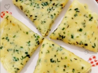9、鸡蛋韭菜饼,做好的鸡蛋韭菜饼