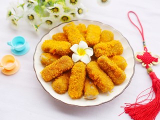 14、喜庆又好吃的黄金芋头酥,美味又喜庆～