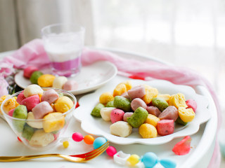 23、补铁辅食隐形肉泥彩色迷你馒头,完成