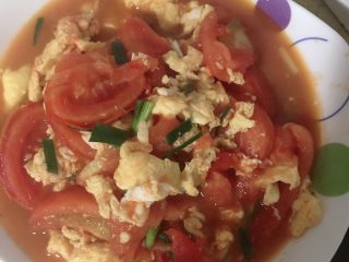 17、番茄炒蛋,出锅盛盘