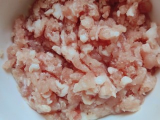 3、肉沫蒜薹,准备肉沫，直接买的五花肉，让给绞成馅了。