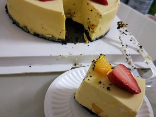 17、免烤箱零失败 芒果慕斯蛋糕,最后来一张切面图