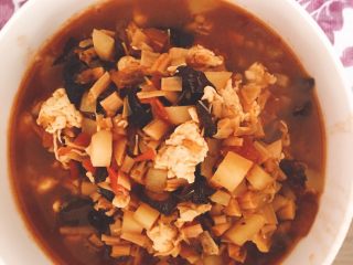 10、产后宜食 打卤面（素）,出锅啦