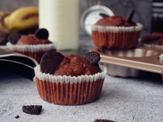 15、香蕉巧克力马芬蛋糕,口感丰富的马芬蛋糕，非常好吃