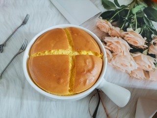 20、舒芙蕾蛋糕,成品图！出炉后晾凉后有点回缩