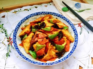 34、红墙绿瓦，墨走游龙➕阿晨家常豆腐,成品