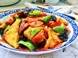 37、红墙绿瓦，墨走游龙➕阿晨家常豆腐,成品