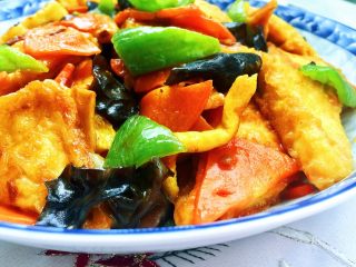 38、红墙绿瓦，墨走游龙➕阿晨家常豆腐,成品