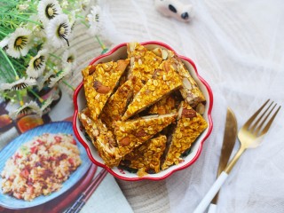 15、冬至美食 南瓜燕麦块,好吃到停不下来。