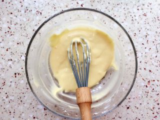 12、纸杯戚风蛋糕,拌好的状态为顺滑的状态；