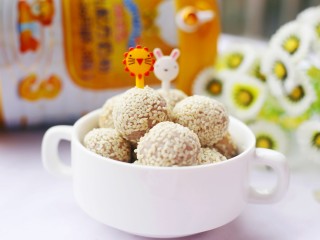 12、奶香芋泥芝麻球,棒棒哒。