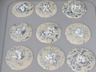 12、黑芝麻薄脆饼,面上撒花生碎