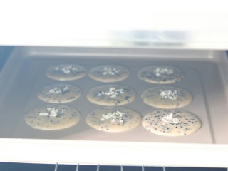 13、黑芝麻薄脆饼,放入预热好的烤箱，170度烤15分钟出炉。