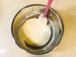 16、半熟芝士蛋糕,翻拌均匀