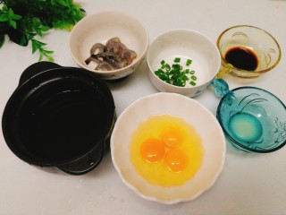 3、辅食计划+虾仁鸡蛋羹,全部所需食材准备妥当